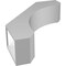 Ekena Millwork 5 1/2-in. W x 20-in. D x 26-in. H Legacy Architectural Grade PVC Knee Brace BRCP055X20X26LEC - alternate 5